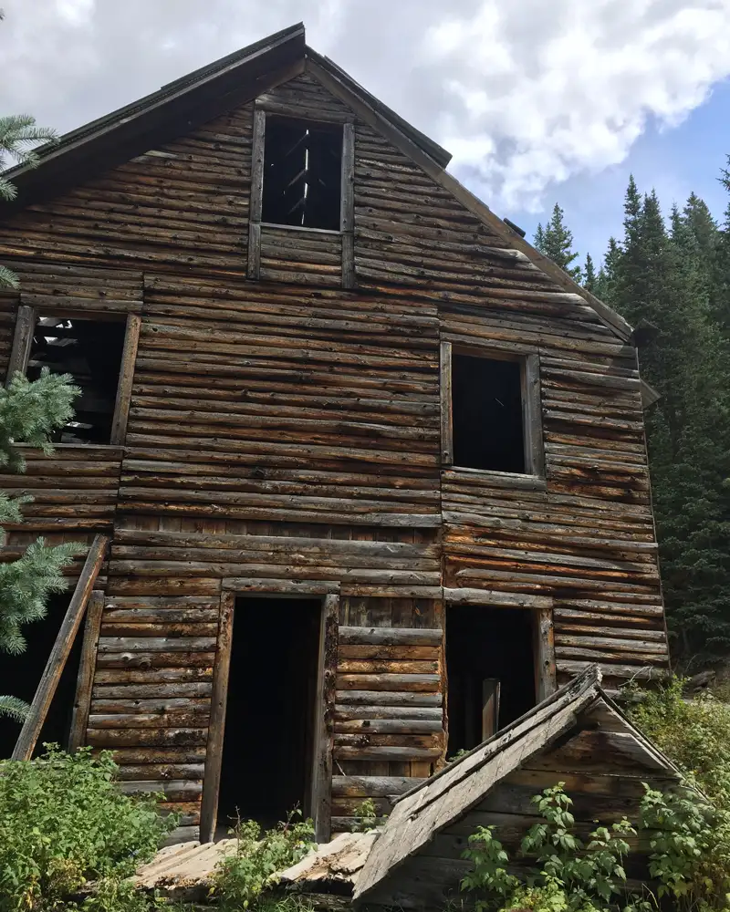 Old mining building near Silverton, Colorado